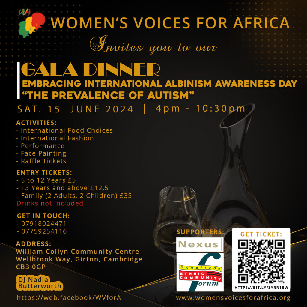 Gala Dinner: Celebrating International Albinism Awareness Day with a focus on “The Prevalence of Autism.”